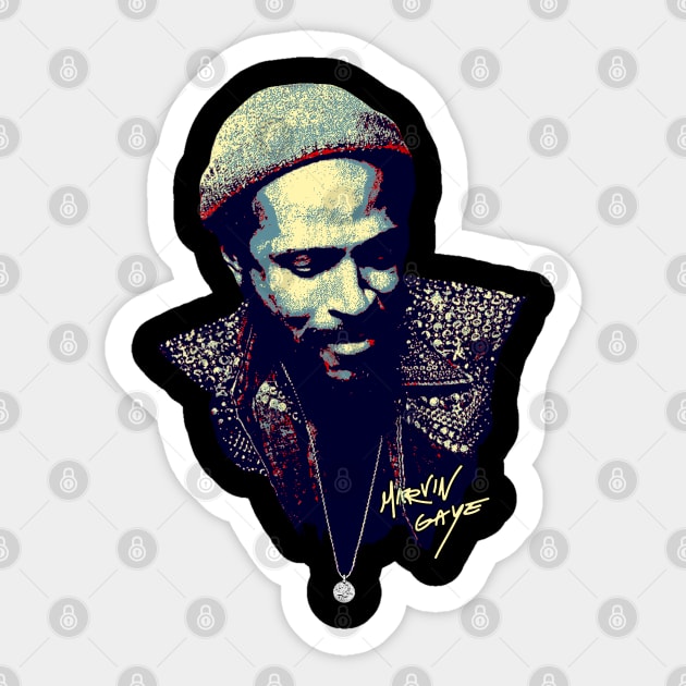 MARVIN GAYE Sticker by OcaSign